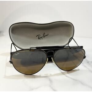 VINTAGE B&L RAY-BAN Brown B15 TGM COLOR CONTRAST OUTDOORSMAN SUNGLASSES EUC